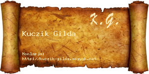 Kuczik Gilda névjegykártya